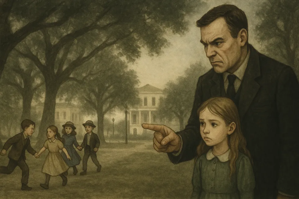 A-Stern-Father-in-the-Park-1