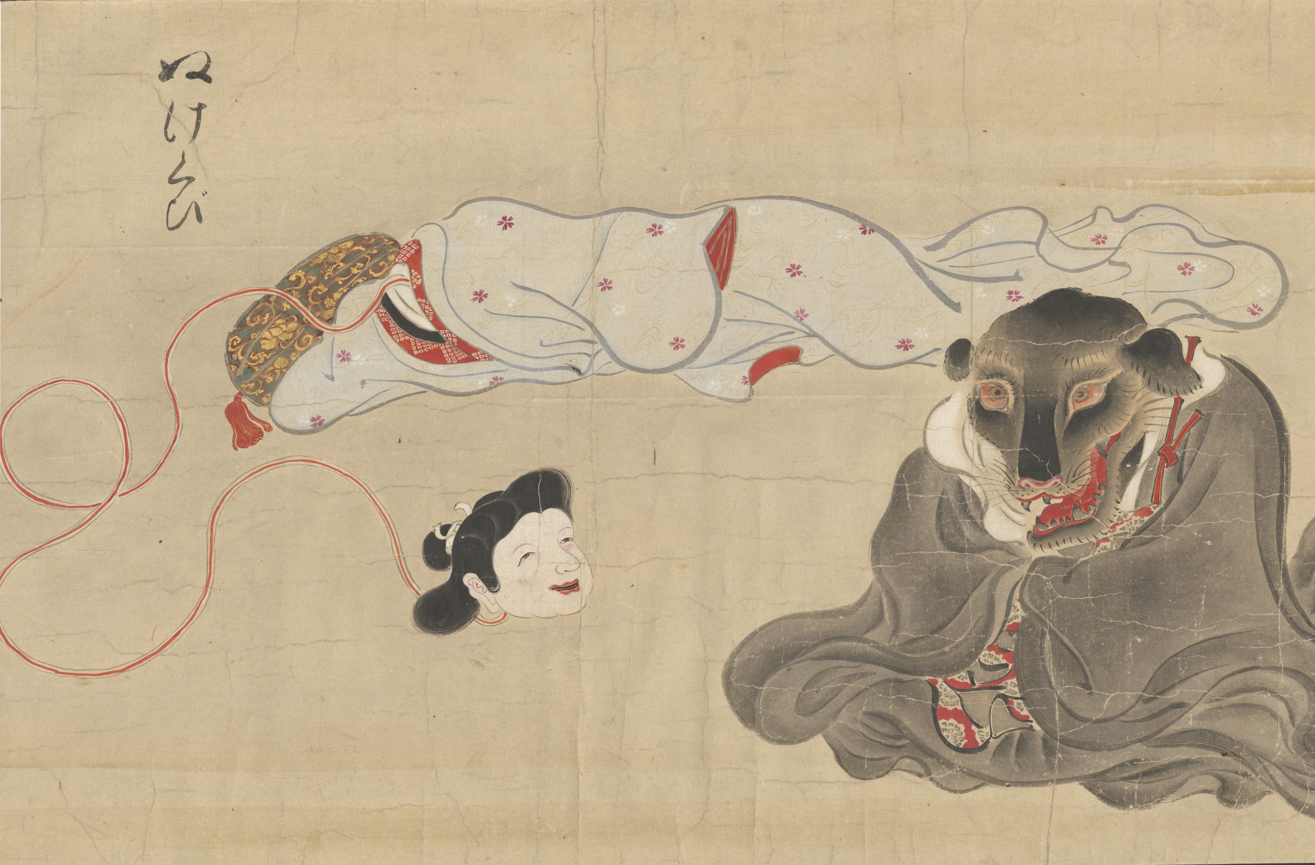 Nukekubi in traditional japanese art