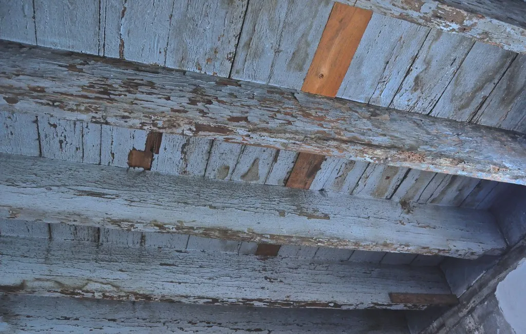 Haint Blue on a porch ceiling