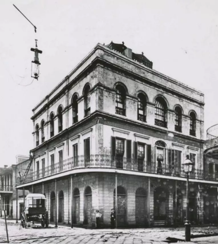 Historic photograph of the LaLaurie Mansion