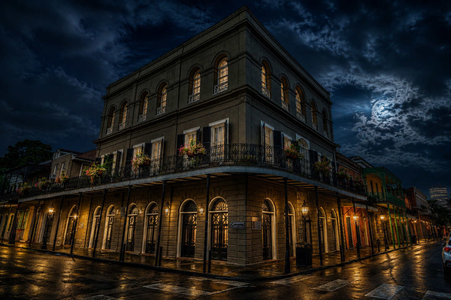 The LaLaurie Mansion in the French Quarter of New Orleans today