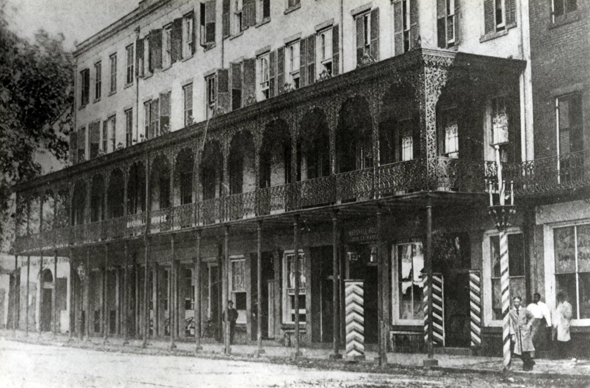 The Marshall House in Savannah photographed in 1879