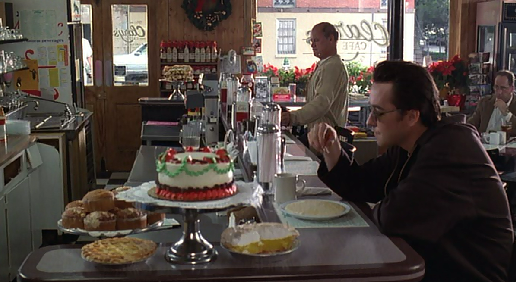 A scene from Midnight in the Garden of Good and Evil filmed inside Clary's Cafe