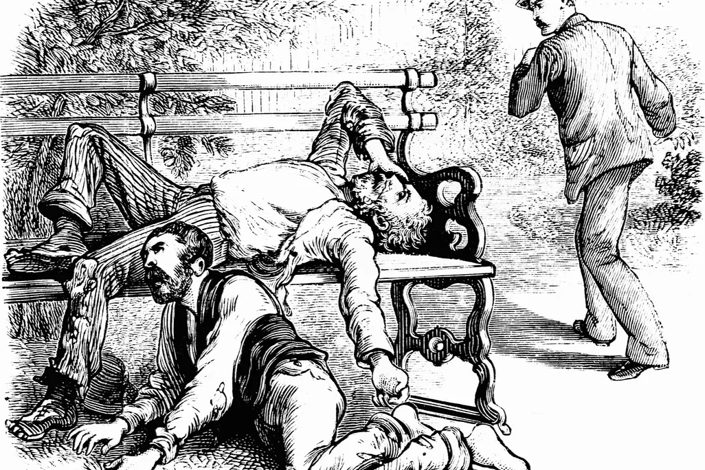A 19th-century scene of illness and epidemic